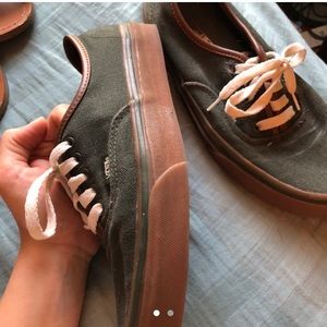 Forest Green Authentic Vans US 8 women